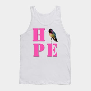 HOPE - Anna's Hummingbird Photo Tank Top